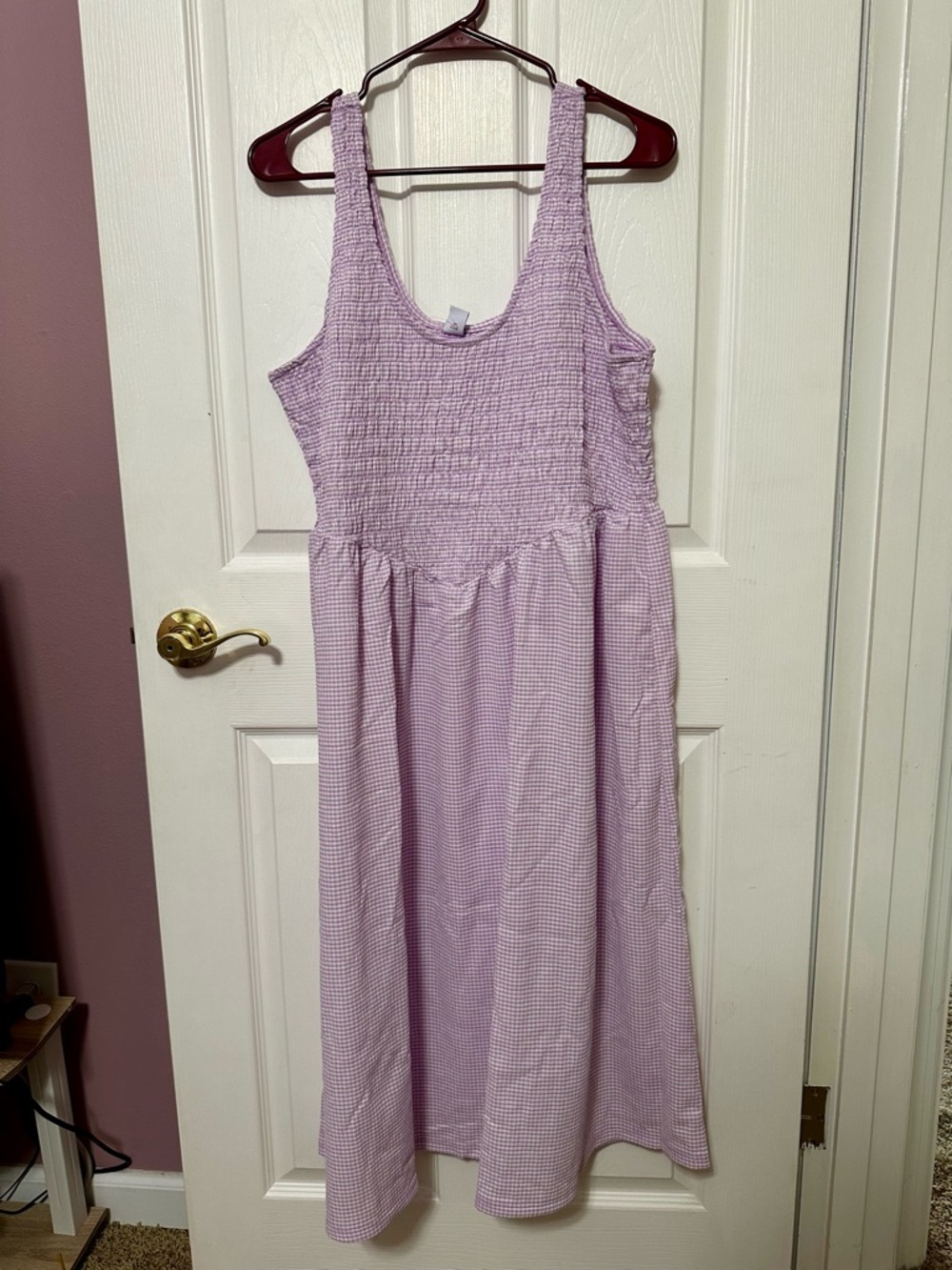 Old Navy NWT XL Petite Light Purple Smocked Midi Sundress